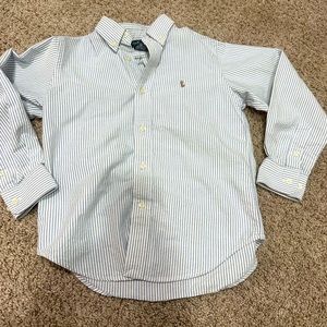 Polo | seersucker button down | 7 | EUC